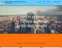 Tablet Screenshot of computerhaus-quickborn.de